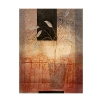 Търговска марка изобразително изкуство 'бели листа във ваза' платно изкуство от Пабло Естебан