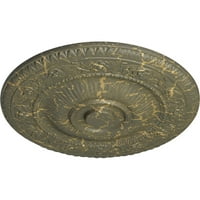Екена Милуърк 1 4 од 2 П Нойво таван медальон, ръчно изрисуван Хамамелис пращене
