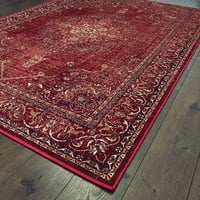 Обединени тъкачи на Америка бегач традиционни килими площ, червено