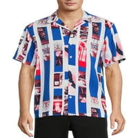 Мъжка риза без граници, размери ХС-3ХЛ
