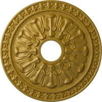 Ekena Millwork 18 OD 1 2 ID 3 8 P Варшавски таван медальон, ръчно рисувани фараони злато