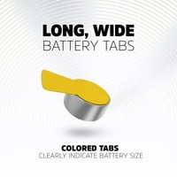 Енергизиращ Слухов Апарат Батерии, Размер На Батерията 10, Жълт Раздел, Пакет