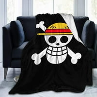 Пиратско хвърляне на одеяло Супер-меко изключително големи пиратски череп и одеяло на кръстосани кости за момче мъже пиратско