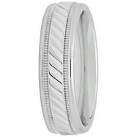 Дамски стерлинги сребро Вълна Модел пръстен - Сватбена халка