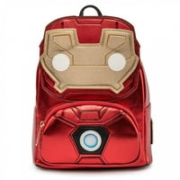 Loungefly Marvel Iron Man Light Up Mini Backpack Metallic