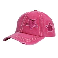 Бейзболна шапка за жени реколта измита затруднена памучна татко шапка ежедневна модна регулируема шапка за камион