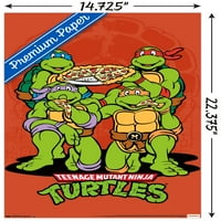 Никелодеон тийнейджърски мутантни костенурки нинджа - плакат за пица, 14.725 22.375