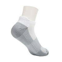 Медни подходящи ниско изрязани спортни чорапи чорапи с глезена, Унисекс, бели, двойки, както се вижда по телевизията
