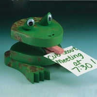 Незавършена зелена дървесна жаба държач за бележки, несглобен, от 12