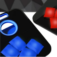Черна серия Осветете боб чанта хвърля корниз игра, мулти-играч, нощни светлини чудесно за игра На открито