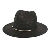 Мъжки и дамски модна сламена шапка лято на открито пътуване слънчева слънчева шапка шапка британска джентълмен джаз шапка Рибарска