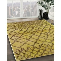 Ahgly Company Machine Wareable Indoor Square Industrial Modern Dark Bisque Brown Cured Rugs, 8 'квадрат