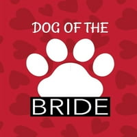 Куче на булката: Най-добър човек пухкав приятел сватбено куче куче на чест кънтри селски пръстен носител, облечен в CA-девет,