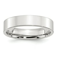 Comfort Fit Flat Size 7. Band in Sterling Silver