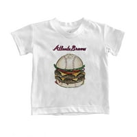 Младежта мъничка тениска на бургер в Атланта Брейвс