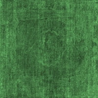 Ahgly Company Indoor Rectangle Oriental Emerald Green Industrial Area Rugs, 3 '5'
