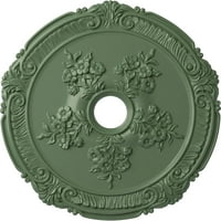 Екена мелница 26 од 3 4 ид 1 2 пт Атика с розов таван медальон, ръчно изрисуван в Атинско зелено