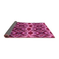 Ahgly Company Indoor Square Molid Pink Modern Reale Rugs, 3 'квадрат