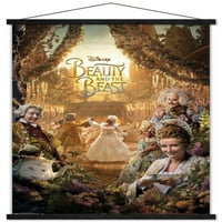 Disney Beauty and the Beast - Triptych Tall Poster с дървена магнитна рамка, 22.375 34