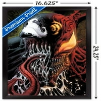 Marvel Comics - Carnage - Разделяне на лицето с Venom Wall Poster, 14.725 22.375
