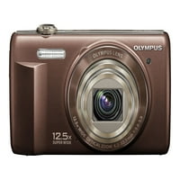 Олимп вр - - цифрова камера-компактен-16. МП-720п-12. оптично увеличение-кафяво