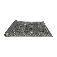 Ahgly Company Indoor Square Oriental Grey Traditional Area Rugs, 5 'квадрат