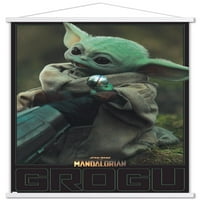 Междузвездни войни Мандалорският сезон - Стенски плакат Grogu с магнитна рамка, 22.375 34