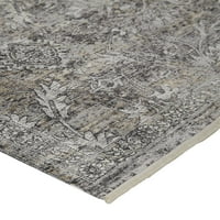 Мелмас Реколта пространство боядисани килим, камък сив, 2 фута-8 инча 12 фута, бегач