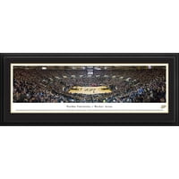 Пърдю Бойлермейърс Баскетбол - Блекуей панорами НКАА колеж Принт с луксозна рамка и Двойна Мат-блекаут игра в Маки Арена