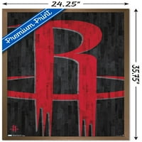 Хюстън Ракети - плакат за стена на лого, 22.375 34