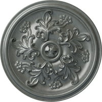 Екена Милуърк 1 2 од 3 4 П Катерин таван медальон, Ръчно рисувана Платина