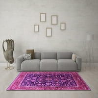 Ahgly Company вътрешен правоъгълник ориенталски розови килими от индустриална зона, 3 '5'