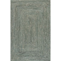ръчно плетен килим от Отелия деним и Юта, 2 '6', Бежов