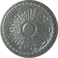 Екена Милуърк 18 од 1 4 П Реймънд таван медальон, Ръчно рисувана Платина