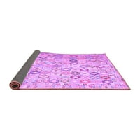 Ahgly Company Indoor Square Southwestern Purple Country Country Rugs, 4 'квадрат