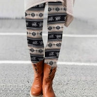 Чорапогащи Jeashchat за жени ежедневни жени обхващат дами гамаши с висока талия поддържат топли дълги панталони