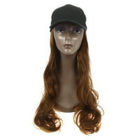 Уникална изгодна Бейзболна шапка с коса къдрава вълнообразна перука прическа 24 за жена блондинка