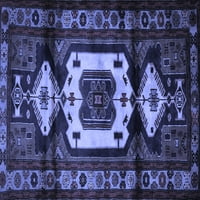 Ahgly Company Machine ПРОЧАВАНЕ НА ВЪЗДУШНИ ПЕРСИНСКИ Сини традиционни килими, 6 '9'
