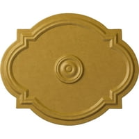 Ekena Millwork 1 4 W 3 8 H 1 P WALTZ таван медальон, ръчно рисувано иридисцентно злато