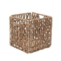 Площад виласера ръчно изтъкан кош за съхранение на ракита, сгъваеми кошници, изработени от воден зюмбюл