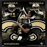 New Orleans Saints - Triplets Wall Poster, 14.725 22.375