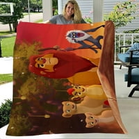 Lion King одеялата и хвърля практически одеяла за хвърляне плюшени за предучилищни момичета Момчета момичета