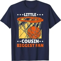 Малкият братовчед най-големият фен с баскетбол за тениска на братовчед