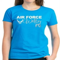 Cafepress - Air Force Wifey - Женска тъмна тениска