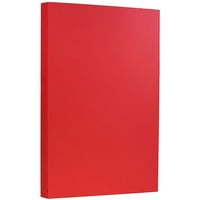 Legal CardStock на хартия и пликове, 8. 14, на пакет, 65 фунта червено