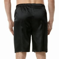 Мъжки ежедневни класически шорти летни плажни къси панталони черен размер xl