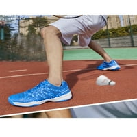 Ymiytan мъже жени обувки за пикбол дишащи бадминтон обувки модни маратонки сини 8.5