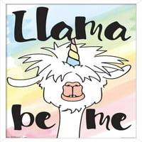 Вдъхновяваща Llama - Llama Be Me Wall Poster, 14.725 22.375