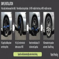 S SuperSo Tire Traction с подсилени подложки за уретан от SCC Peerless Chain - Комплект от 2