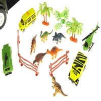 Нов 22 транспорт динозаври кола превозвач камион играчка Включва динозавър играчки, автомобили и хеликоптер